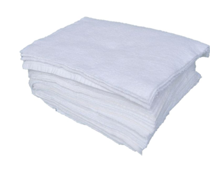 画像2: 白バスタオルカットウエス【検針済】 2kg×5袋(10kg梱包)