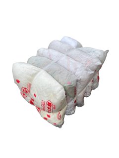 フェイスタオル　ウエス白ＡB級1000枚薄め ぐちゃぐちゃ梱包 タオルウエス TW-1000 1kg | 接着・補修・梱包 通販 | ホームセンター